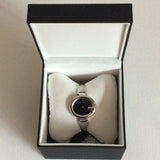 Gucci Guccissima Black Dial Silver Steel Strap Watch For Women - YA134301