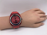 Gucci Sync XXL Quartz Red Dial Red Rubber Strap Unisex Watch -  YA137103