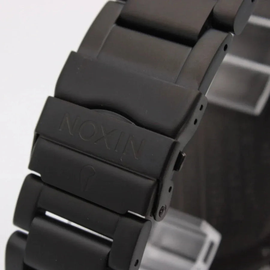 Nixon 51-30 Chrono Black Dial Black Steel Strap Watch for Men - A083-957
