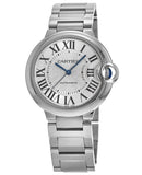 Cartier Ballon Bleu De Cartier Silver Dial Silver Steel Strap Watch for Women - WSBB0048