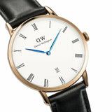 Daniel Wellington Classic Sheffield White Dial Leather Strap 38mm Watch For Men - DW00100084