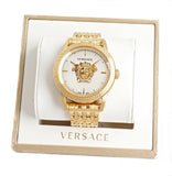 Versace Palazzo Empire White Dial Gold Steel Strap Watch for Men - VERD00318