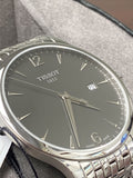 Tissot T Classic Tradition Grey Dial Silver Steel Strap Watch For Men - T063.610.11.067.00