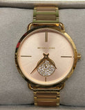 Michael Kors Portia Rose Gold Dial Two Tone Steel Strap Watch for Women - MK3706