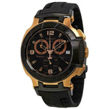 Tissot T Race Chronograph Automatic Black Dial Black Rubber Strap Watch for Men - T048.417.27.057.06