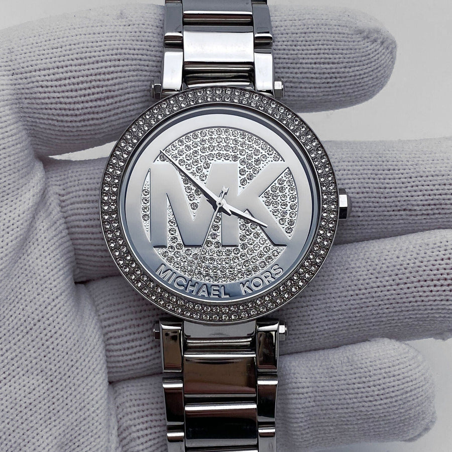Michael Kors Parker Silver Dial Silver Steel Strap Watch for Women - MK5925