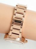 Michael Kors Parker Quartz Rose Gold Dial Rose Gold Steel Strap Watch For Women - MK6660