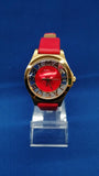 Marc Jacobs Henry Skeleton Red Dial Red Leather Strap Watch for Women - MBM1338