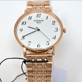 Tissot T Classic Everytime White Dial Rose Gold Mesh Bracelet Watch for Men - T109.610.33.032.00