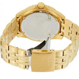 Guess Dazzling Diamonds Gold Dial Gold Steel Strap Watch for Women - W85110L1