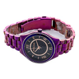 Michael Kors Lauryn Black Dial Purple Steel Strap Watch for Women - MK3724