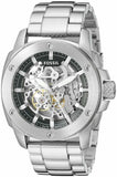 Fossil Modern Machine Automatic Silver Dial Silver Steel Strap Watch for Men - ME3081