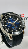 Tissot Seastar 1000 Chronograph Blue Dial Black Rubber Strap Watch For Men - T120.417.17.041.00