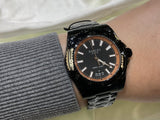 Gucci Dive Quartz Black Dial Black Steel Strap Watch For Men - YA136213