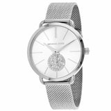 Michael Kors Portia Silver Dial Silver Mesh Bracelet Watch for Women - MK3843