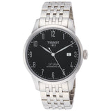 Tissot Le Locle Powermatic 80 Black Dial Silver Steel Strap Watch For Men - T006.407.11.052.00