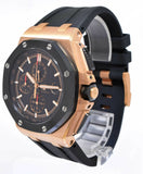 Audemars Piguet Royal Oak Offshore Chronograph Black Dial Black Rubber Strap Watch for Men - 26401RO.OO.A002CA.02