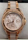 Michael Kors Blair Rose Gold Dial Two Tone Steel Strap Watch for Women - MK6175