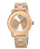 Movado Bold Rose Gold Dial Rose Gold Steel Strap Watch for Women - 3600086