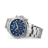 Hugo Boss Hero Sport Blue Dial Silver Steel Strap Watch for Men - 1513755