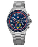 Tag Heuer Formula 1 x Red Bull Racing Chronograph Blue Dial Silver Steel Strap Watch for Men - CAZ101AL.BA0842