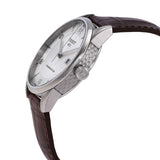 Tissot Luxury Powermatic 80 Silver Dial Brown Leather Strap Watch For Men - T086.407.16.037.00