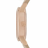 Burberry The City Gold Dial Beige Leather Strap Watch for Women - BU9210