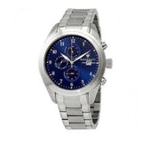 Maserati Traguardo Blue Dial Silver Steel Strap Watch For Men - R8853112505