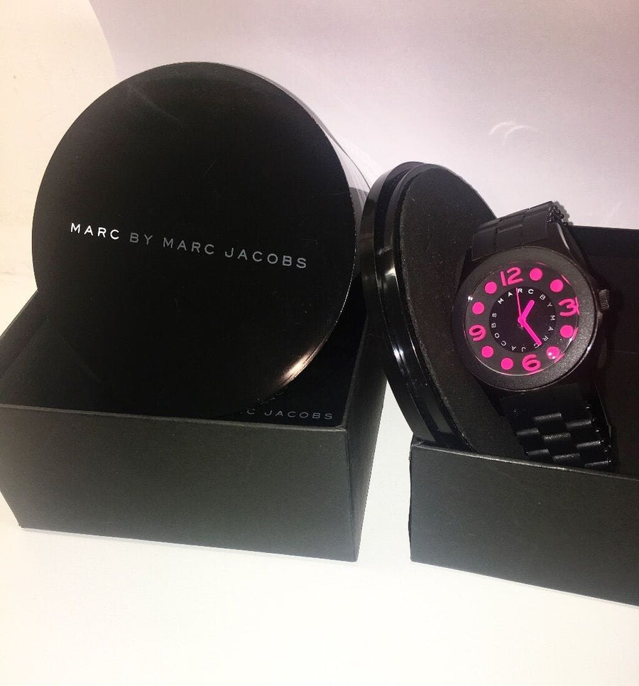 Marc Jacobs Pelly Black Dial Black Silicone Strap Watch for Women - MBM2517