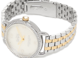 Coach Delancey Mother of Pearl White Dial Two Tone Steel Strap Watch for Women - 14502480