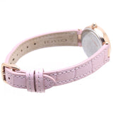 Coach Hayley Mother of Pearl Pink Dial Pink Leather Strap Watch for Women - 14503537