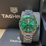 Tag Heuer Formula 1 Men’s Quartz Swiss Made Silver Stainless Steel Green Dial 43mm Watch WAZ1017.BA0842