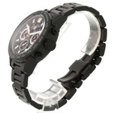 Tag Heuer Carrera Chronograph Steel & Ceramic Black Dial Black Rubber Strap Watch for Men - CBG2090.FT6145