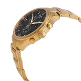 Tissot Chrono XL Classic Black Dial Gold Steel Strap Watch for Men - T116.617.33.051.00