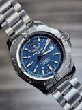 Breitling Colt Automatic 44mm Blue Dial Silver Steel Strap Mens Watch - A1738811/C906/173A