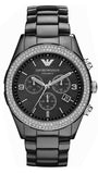 Emporio Armani Ceramica Black Dial Black Ceramic Strap Watch For Men - AR1455