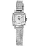 Tissot Lovely Square Silver Dial Silver Mesh Bracelet Watch For Women - T058.109.11.036.00