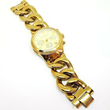 Michael Kors Runway Twist Gold Dial Gold Stainless Steel Strap Watch for Women - MK3131