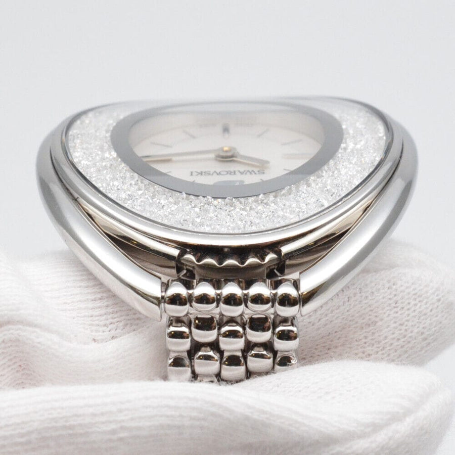 Swarovski Crystalline Aura Silver Dial Silver Steel Strap Watch for Women - 5519462