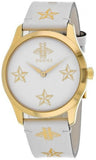 Gucci G Timeless White Dial White Leather Strap Watch For Women - YA1264096