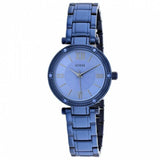 Guess Park Ave Analog Quartz Blue Dial Blue Steel Strap Watch For Women - W0767L4