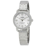 Coach Delancey White Dial Silver Steel Strap Watch for Women - 14502353