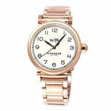 Coach Madison White Dial Rose Gold Steel Strap Watch for Women - 14502395