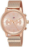 Tommy Hilfiger Blake Quartz Gold Dial Gold Mesh Bracelet Watch for Women - 1782303