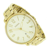 Fossil Jacqueline Gold Dial Gold Steel Strap Watch for Women - ES3971