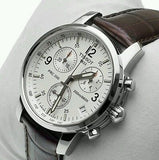 Tissot T Race PRC 200 Chronograph White Dial Brown Leather Strap Watch for Men -  T17.1.516.32