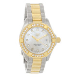 Tag Heuer Aquaracer Quartz Diamonds Mother of Pearl Dial Two Tone Steel Strap Watch for Women - WBD1423.BB0321