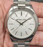 Michael Kors Runway Silver Dial Silver Stainless Steel Strap Watch for Women - MK3371