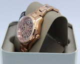 Fossil Rye Automatic Skeleton Rose Gold Dial Rose Gold Steel Strap Watch for Women - BQ3754