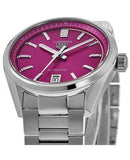 Tag Heuer Carrera Date Automatic 18K Pink Dial Silver Steel Strap Watch for Women - WBN2313.BA0001